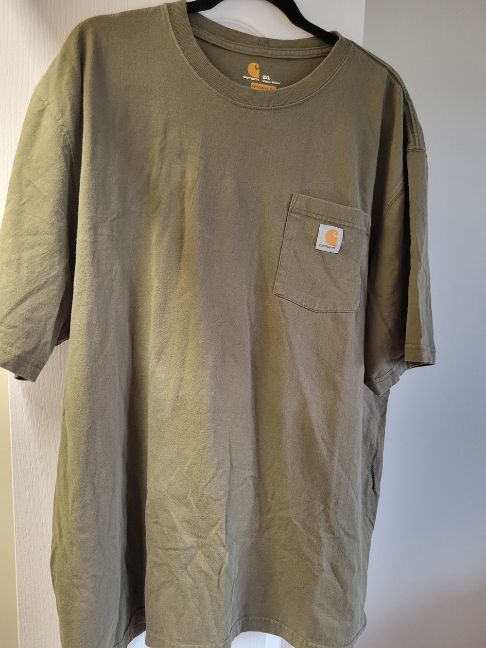 Carhartt Olive Green Short-Sleeve Pocket Tee